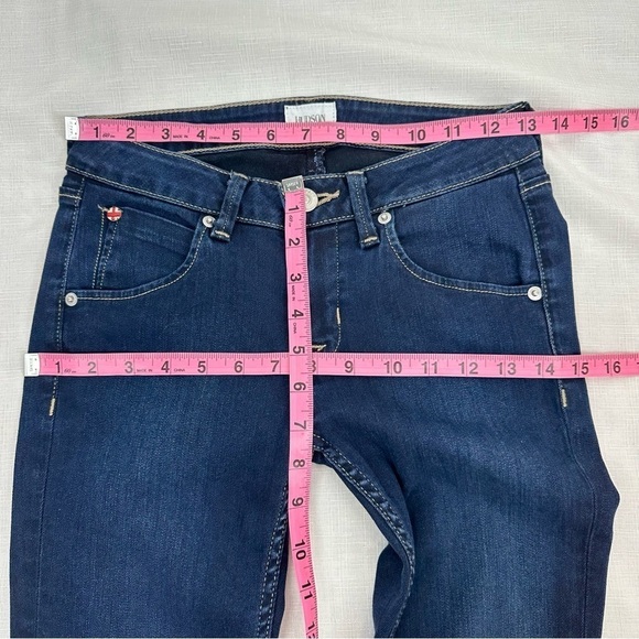 Hudson Women's Size 25 Bacara Straight Cuffed Crop Stretch Jeans - Picture 10 of 11